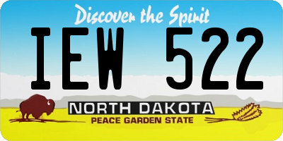 ND license plate IEW522