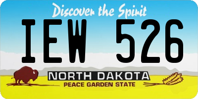 ND license plate IEW526