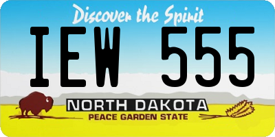 ND license plate IEW555