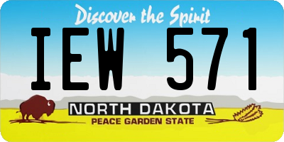 ND license plate IEW571