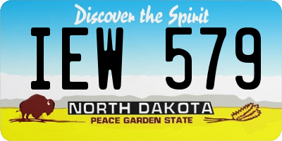 ND license plate IEW579