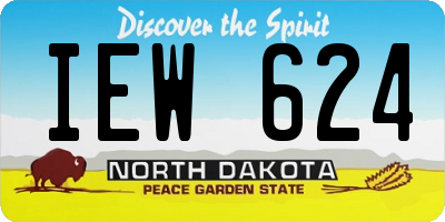 ND license plate IEW624