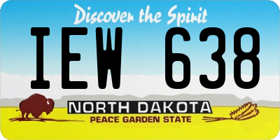 ND license plate IEW638