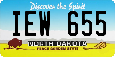 ND license plate IEW655