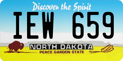 ND license plate IEW659