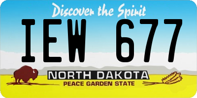 ND license plate IEW677