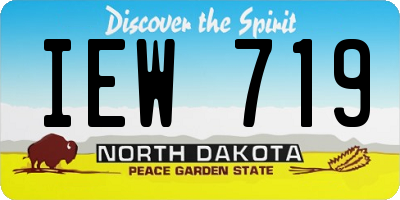 ND license plate IEW719