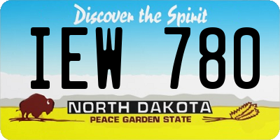 ND license plate IEW780