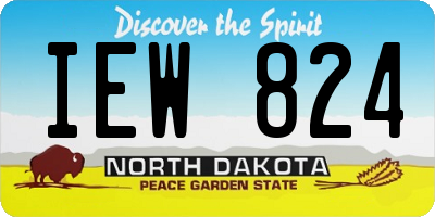 ND license plate IEW824