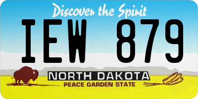 ND license plate IEW879