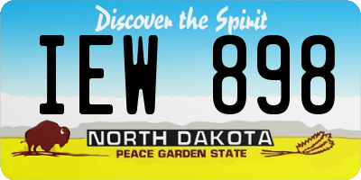 ND license plate IEW898