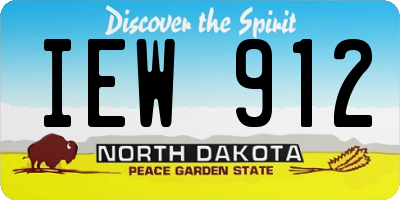 ND license plate IEW912