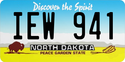 ND license plate IEW941