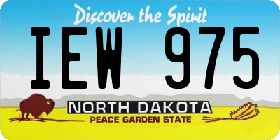 ND license plate IEW975