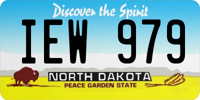 ND license plate IEW979