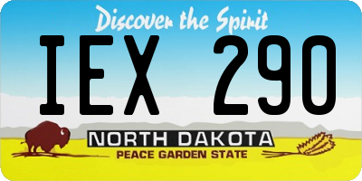 ND license plate IEX290