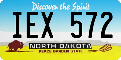 ND license plate IEX572