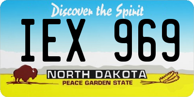 ND license plate IEX969