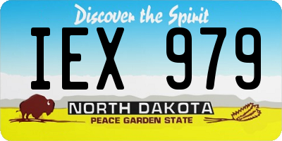 ND license plate IEX979