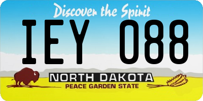 ND license plate IEY088