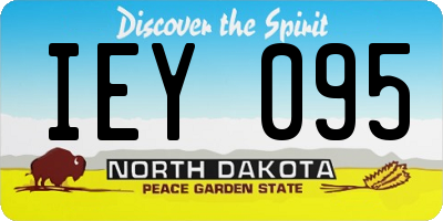 ND license plate IEY095