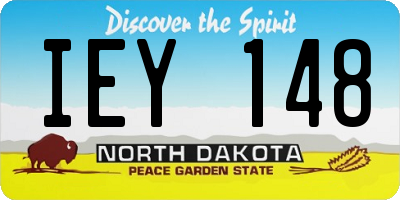 ND license plate IEY148