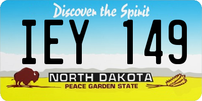 ND license plate IEY149