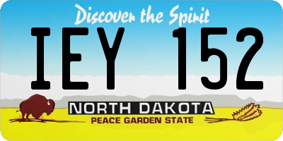 ND license plate IEY152
