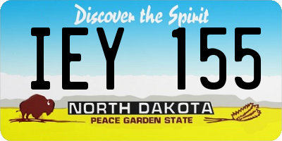 ND license plate IEY155