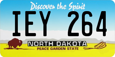 ND license plate IEY264