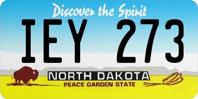 ND license plate IEY273