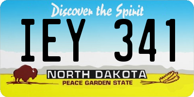 ND license plate IEY341