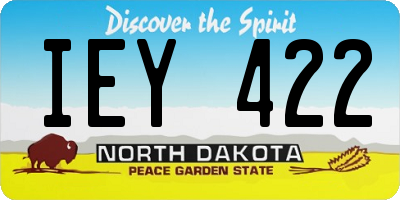 ND license plate IEY422