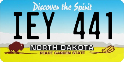 ND license plate IEY441