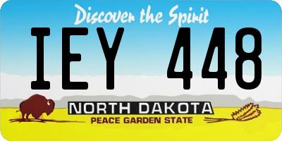 ND license plate IEY448