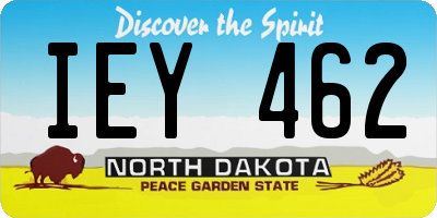 ND license plate IEY462