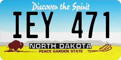 ND license plate IEY471