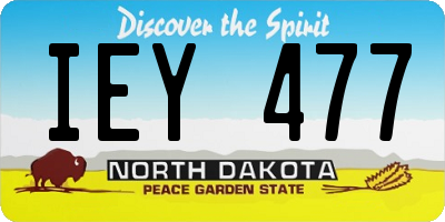 ND license plate IEY477