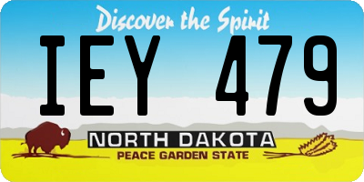 ND license plate IEY479