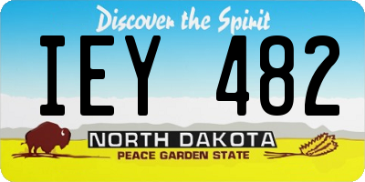 ND license plate IEY482