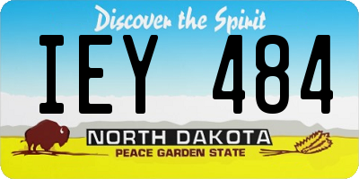 ND license plate IEY484