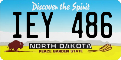 ND license plate IEY486