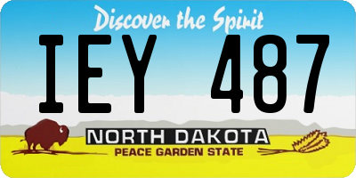 ND license plate IEY487