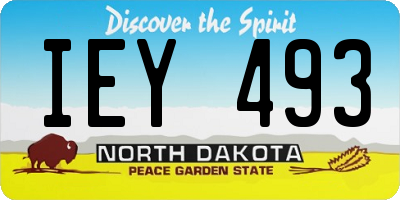 ND license plate IEY493
