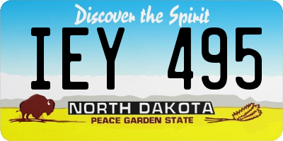 ND license plate IEY495