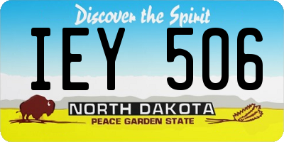 ND license plate IEY506