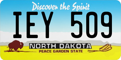 ND license plate IEY509