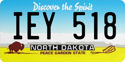 ND license plate IEY518