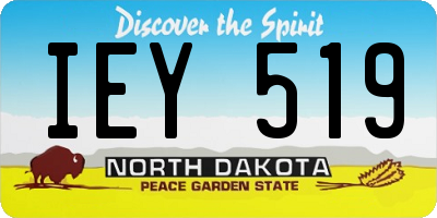 ND license plate IEY519