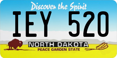 ND license plate IEY520